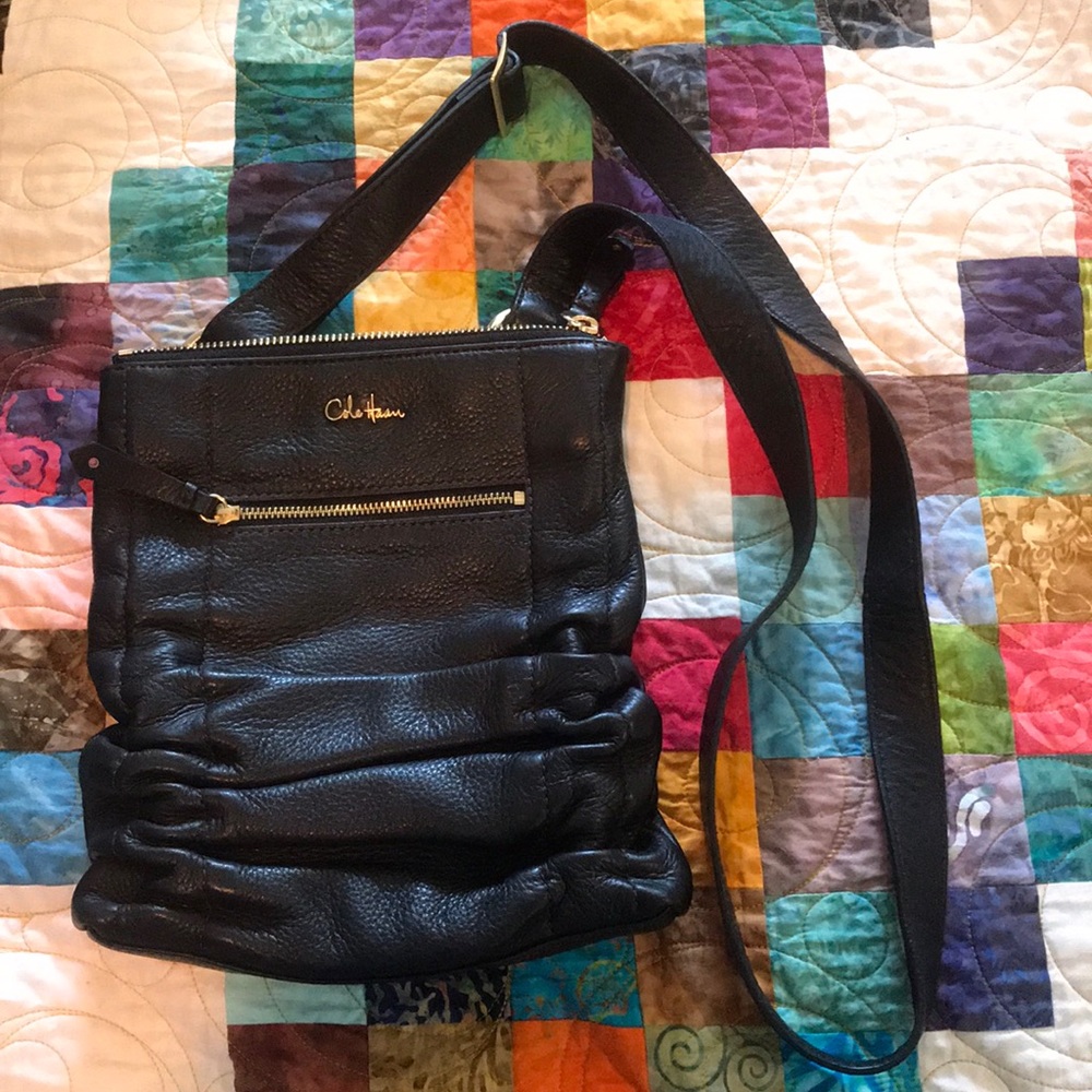 Cope Haan black leather purse